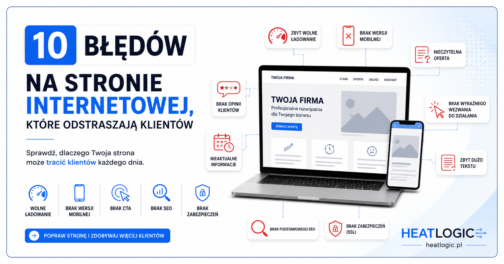 10 błędów na stronie internetowej, które odstraszają klientów
