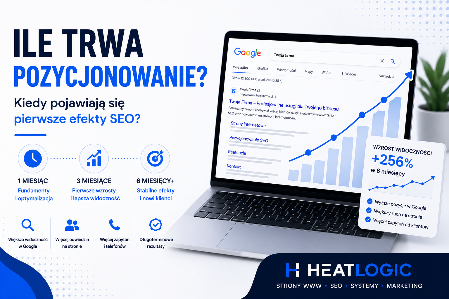 Ile trwa pozycjonowanie strony internetowej? Kiedy pojawiają się efekty SEO