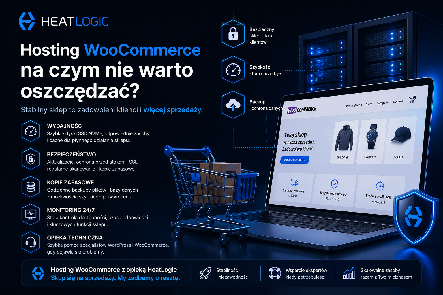 Hosting WooCommerce – na czym nie warto oszczędzać?